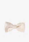 Givenchy Silk Bow Tie In Neutral