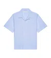Givenchy Cotton Striped Shirt Stamp In Blue