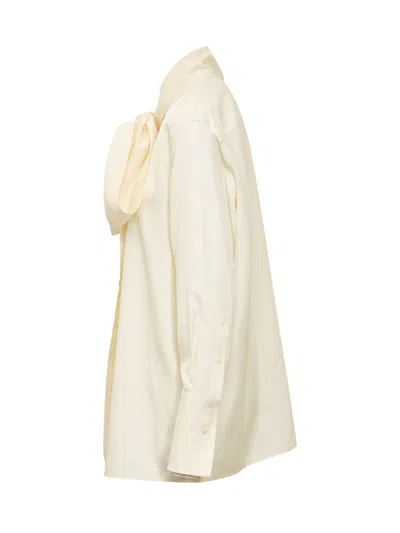 Givenchy Silk Button-up Blouse In Cream