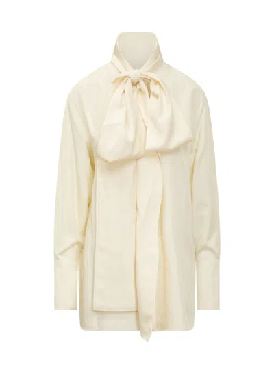 Givenchy Silk Button-up Blouse In White