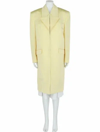 Pre-owned Givenchy Silk Coat W/ Tags In Yellow