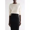 Givenchy Silk Crewneck Sweater In White