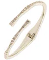 Givenchy Silk Crystal Stone Gold-tone Cuff Bracelet In Gold