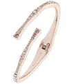 Givenchy Silk Crystal Stone Gold-tone Cuff Bracelet In Pink