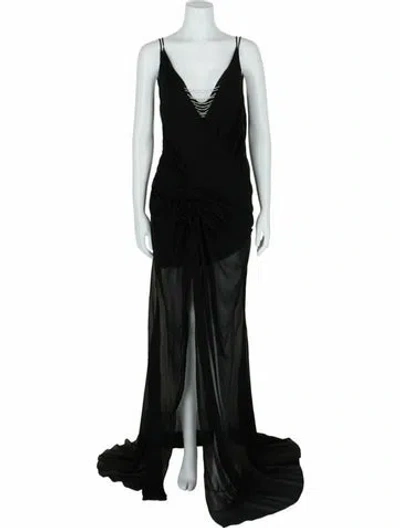 Pre-owned Givenchy Silk Dress W/ Tags In Black
