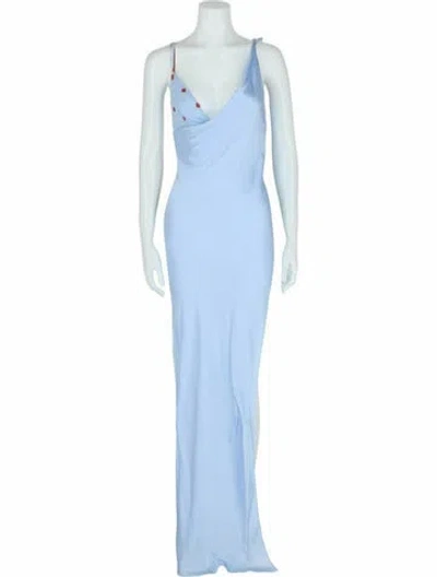 Pre-owned Givenchy Silk Dress W/ Tags In Blue