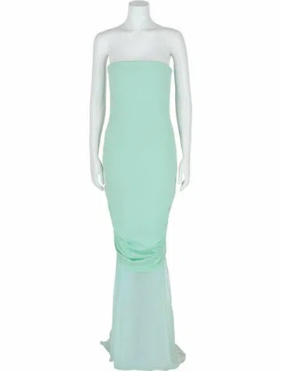 Pre-owned Givenchy Silk Evening Gown W/ Tags In Green