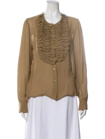 Pre-owned Givenchy Silk Evening Jacket In Neutral