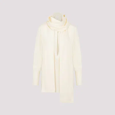 Givenchy Silk Foulard Style Blouse In White
