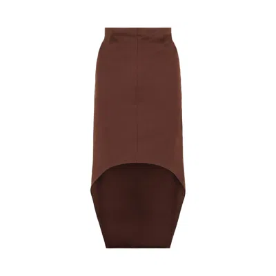 Pre-owned Givenchy Silk Front Slit Pencil Skirt 'brown' | Women's Size 38
