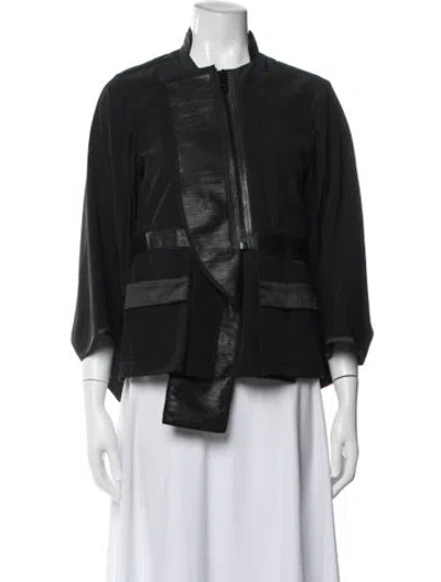 Pre-owned Givenchy Silk Jacket In Black