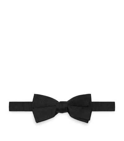 Givenchy Silk Jacquard Classic Bow Tie In Black