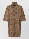Givenchy Abito Mini In Jacquard Leopardato