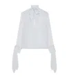 Givenchy Pastel Light Blue Silk Blouse