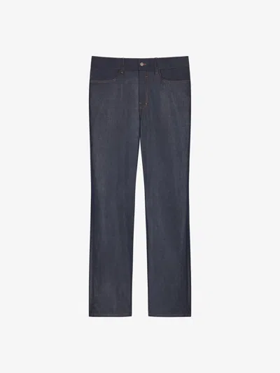 Givenchy Silk Jeans In Black