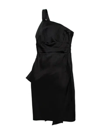 Pre-owned Givenchy Silk Knee-length Dress In Black