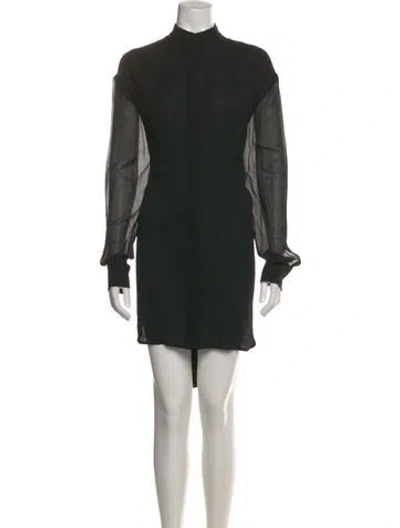Pre-owned Givenchy Silk Knee-length Dress In Black