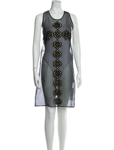 Pre-owned Givenchy Silk Knee-length Dress In Multi