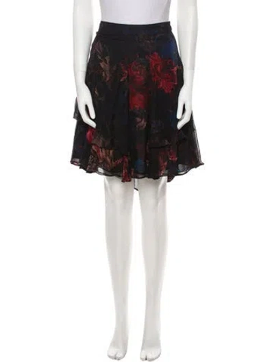 Pre-owned Givenchy Silk Knee-length Skirt In Brown