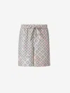 Givenchy Multicolor Monogram 72 Drawstring Pyjama Shorts In Multicolor