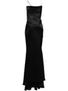 Givenchy Crystal-embellished Draped Maxi Dress In Black