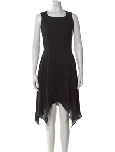 Pre-owned Givenchy Silk Midi Length Dress In Black