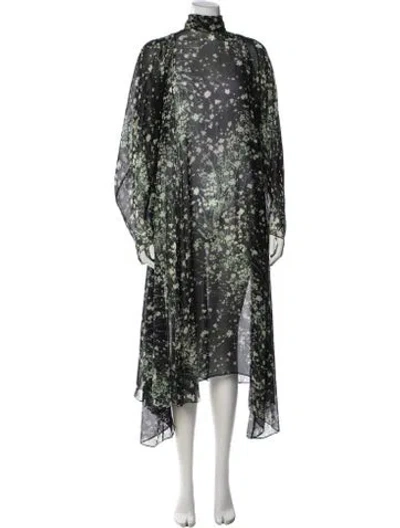 Pre-owned Givenchy Silk Midi Length Dress In Black