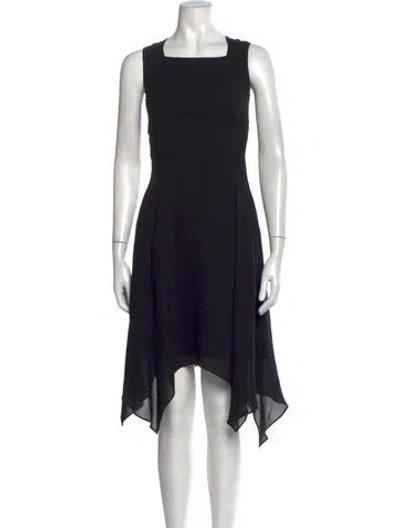 Pre-owned Givenchy Silk Midi Length Dress In Black