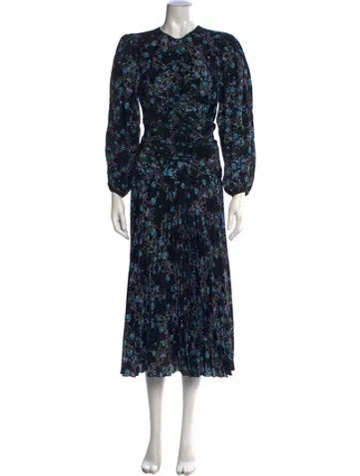 Pre-owned Givenchy Silk Midi Length Dress In Black