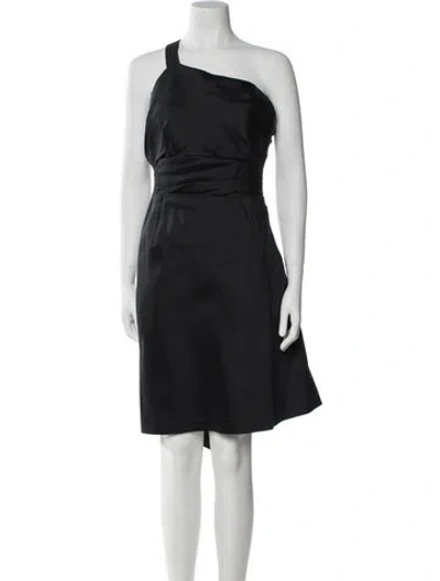 Pre-owned Givenchy Silk Midi Length Dress In Blue