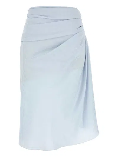 GIVENCHY SILK MIDI SKIRT