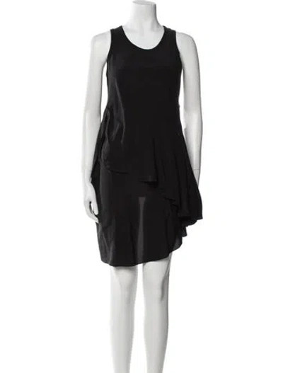 Pre-owned Givenchy Silk Mini Dress In Black