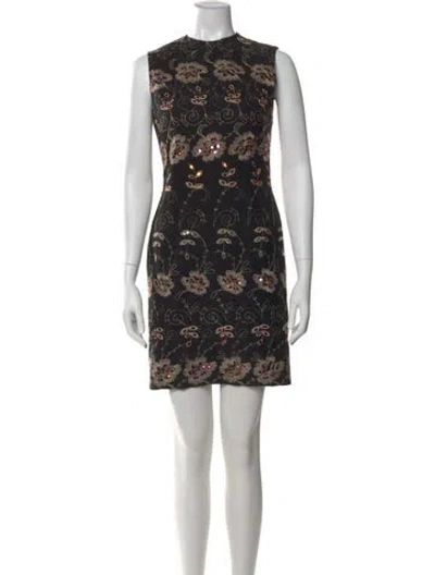 Pre-owned Givenchy Silk Mini Dress In Black