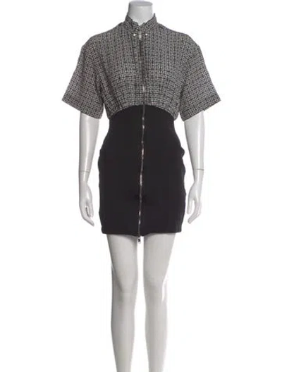 Pre-owned Givenchy Silk Mini Dress In Black