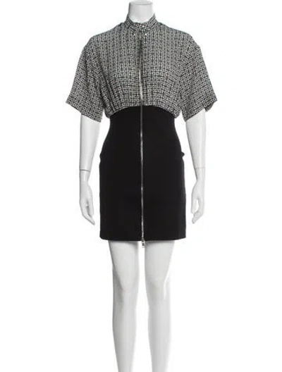 Pre-owned Givenchy Silk Mini Dress In Black