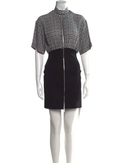 Pre-owned Givenchy Silk Mini Dress In Black