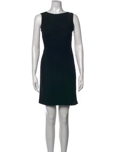 Pre-owned Givenchy Silk Mini Dress In Black