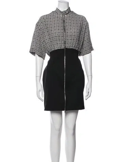 Pre-owned Givenchy Silk Mini Dress In Black