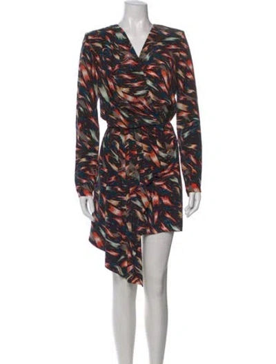 Pre-owned Givenchy Silk Mini Dress In Blue