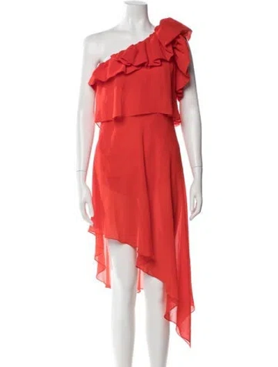 Pre-owned Givenchy Silk Mini Dress In Orange