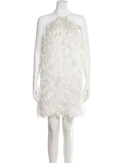 Pre-owned Givenchy Silk Mini Dress In White
