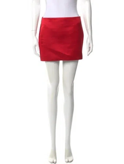 Pre-owned Givenchy Silk Mini Skirt In Red