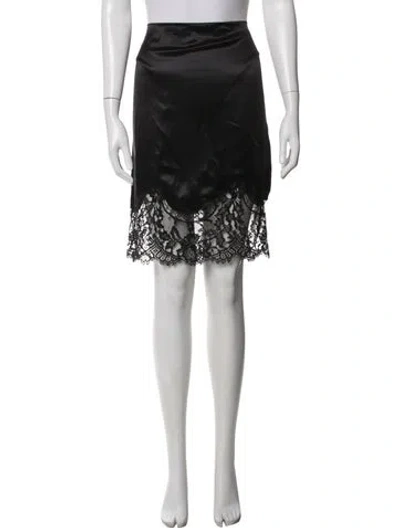 Pre-owned Givenchy Silk Mini Skirt W/ Tags In Black