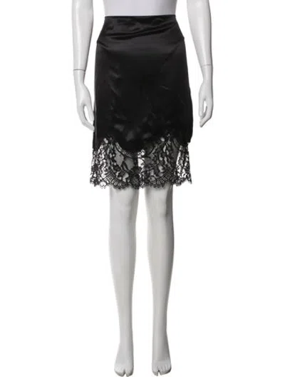 Pre-owned Givenchy Silk Mini Skirt W/ Tags In Black