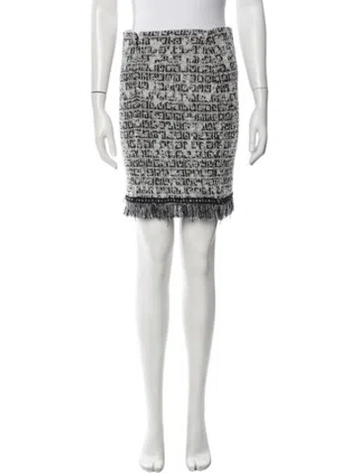 Pre-owned Givenchy Silk Mini Skirt In White