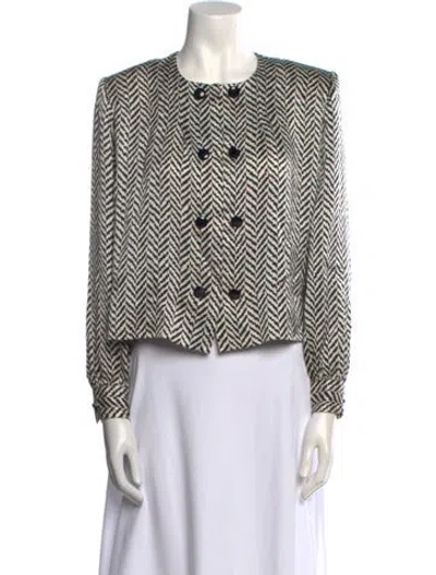 Pre-owned Givenchy Silk Printed Button-up Top In Multi