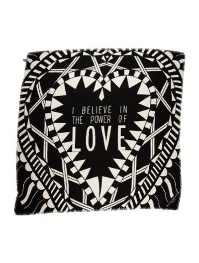 Pre-owned Givenchy Silk Printed Scarf In Black