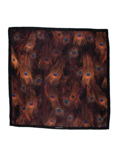 Pre-owned Givenchy Silk Printed Scarf In Multi