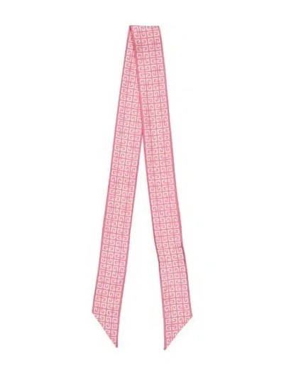 Pre-owned Givenchy Silk Printed Scarf In Pink