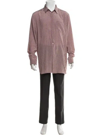 Pre-owned Givenchy Silk Printed Shirt In Red